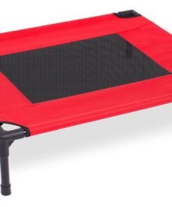 Cosmic Pets Dog Raised Cot Bed - Red (S & M) - S