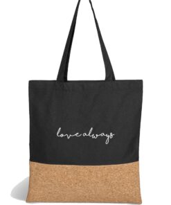 Cotton & Cork Tote Bag with Love Slogan
