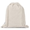 Cotton Drawstring Backpack Natural