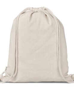 Cotton Drawstring Backpack Natural
