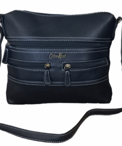 Cotton Road 3 Front Zip Slingbag - Black