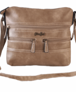 Cotton Road 3 Front Zip Slingbag - Khaki