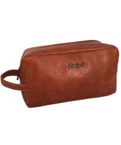 Cotton Road Cosmetic Bag. - Camel