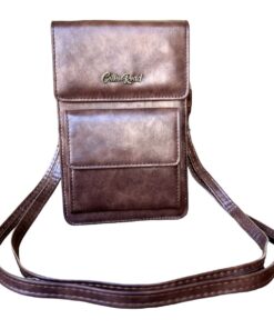 Cotton Road Crossbody Phone Bags - Dark Brown