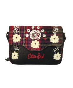 Cotton Road - Floral Crossbody Handbag - Coffee