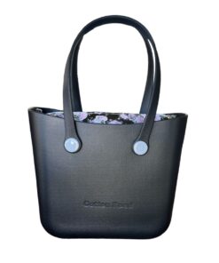 Cotton Road Jelly Bag with Floral Insert - Black, Pink