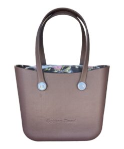 Cotton Road Jelly Bag with Floral Insert - Brown, Pink