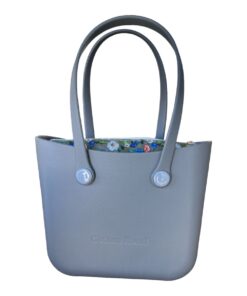 Cotton Road Jelly Bag with Floral Insert - Grey, Blue
