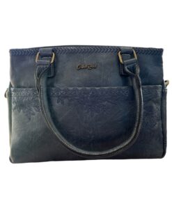 Cotton Road Large Floral Handbag - Navy