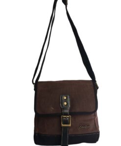 Cotton Road - Sling Canvas Handbag - Coffee