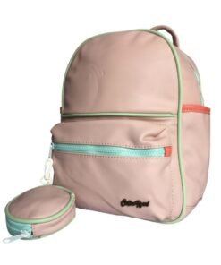 Cotton Road Soft Feel Waterproof Backpack & A Pouch - Pink