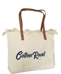 Cotton Road - Tapestry Pure Cotton Beach bag 15L - Cream