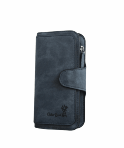 Cotton Road Wind Pump Wallet With 4 Sections - Navy