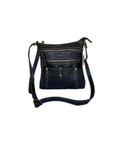 Cotton Road Zipped Crossbody Bag - Black