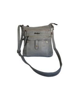 Cotton Road Zipped Crossbody Bag - Grey