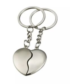Couples Heart Love Keyring/ Key Chain Friendship Gift Set