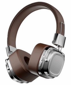 CR-8 - Dual Mode Bluetooth v5.3 Retro-Style Wireless Headphones - Brown
