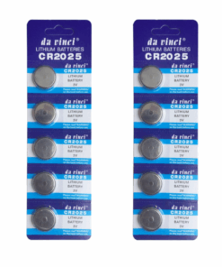 CR2025 3V Lithium Coin Batteries 2x Packs of 5 ( 10 Batteries )