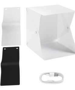 Craft Photography Studio LED Light Soft Box With 2 Background Cloth -40cm