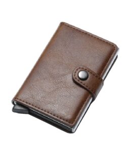 Cre8tive PU Leather RFID Pop-Up Wallet - Dark Brown