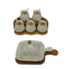 Cream White Serware Kitchen Set