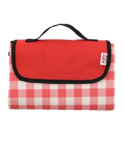 Creative Living Outdoor Camping Picnic Blanket Extra Large 145 x 200 cm - Red Grid