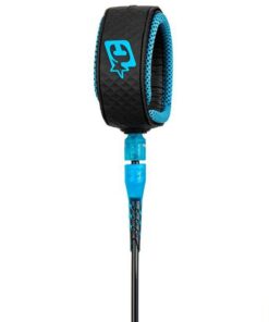Creatures Comp 6 Surfboard Leash - Black Cyan
