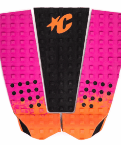 Creatures Italo Ferreira Lite Ecopure Surfboard Traction - Fluro Red Fade Pink Black