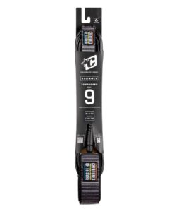 Creatures Longboard Knee 9 Surfboard Leash - Black Thorn
