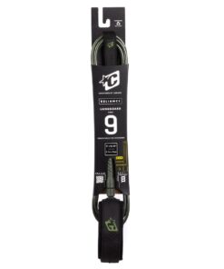 Creatures Longboard Knee 9 Surfboard Leash - Military Black