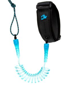 Creatures Reliance Bicep Leash L : Cyan Speckle Black (BLRB22LRGCYSPBK)