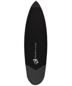 Creatures Shortboard Aero Lite 6 Surfboard Leash 3" Surfboard Cover Bag - Black