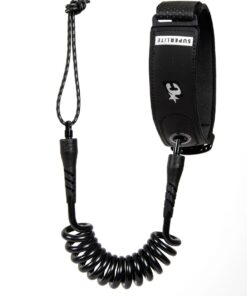 Creatures Superlite Bicep S/M Bodyboard Leash: Black Silver