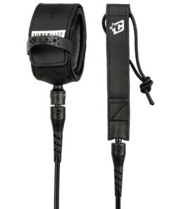 Creatures Superlite Comp 6 Surfboard Leash - Black Silver