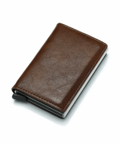Credit Card Pop Up Wallet - Dark Brown