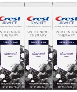Crest 3D White Deep Clean Whitening Charcoal Toothpaste - 99g (Pack of 3)