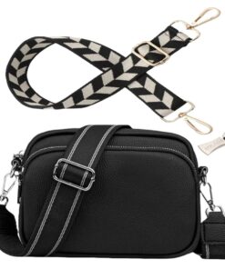 Cross Body Bag - Jade - 2x Shoulder Straps & Keyring - Ebony