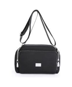 Crossbody Bags for Women,Crossbody Handbag with Adjustable Wide Strap - Black