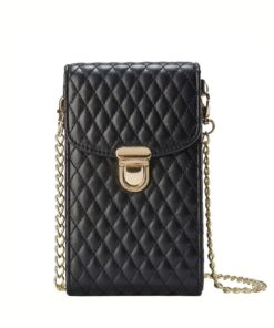 Crossbody Cellphone Sling Bag - Black