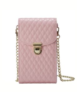 Crossbody Cellphone Sling Bag - Pink