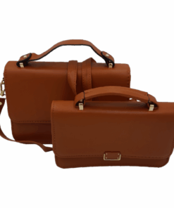 Crossbody Fashion Small Shoulder Handbags for Women Ladies Top-Handle Bags - Brown
