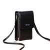 Crossbody Sling Bag Pu Leather Cellphone Pouch L090 - Black