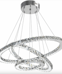 Crystal Chandelier Light Three Rings