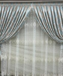 Curtain Set - 5m + 5m Embroidered Voile