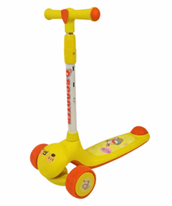 Cute Adjustable Height Kick Scooter for Kids/Toddlers - Orange