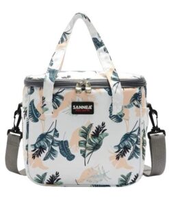 Cute Leaf Design Insulated Lunch Bag -9L