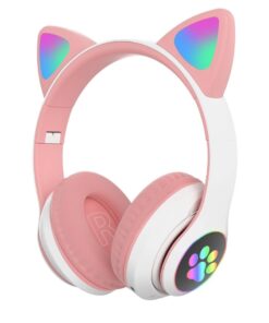 Cute LED Cat Ears Kids Wireless Music Headphones