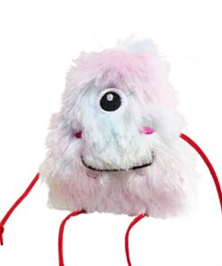 Cute Plush Monster Toy for Cats & Dogs - Pink