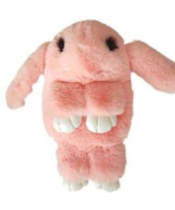 Cute Soft Bunny Sling Bag With Chain - Pink