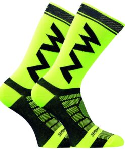 Cycling Crew Socks Unisex Athletic Socks Compression Running Outdoor Socks - Green